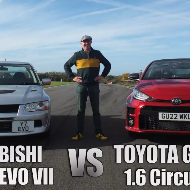 &lt;p&gt;Mitsubishi Lancer EVO VII i Toyota GR Yaris&lt;/p&gt;