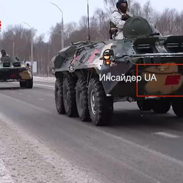 &lt;p&gt;Bjeloruska vojna vozila sa simbolima&lt;/p&gt;