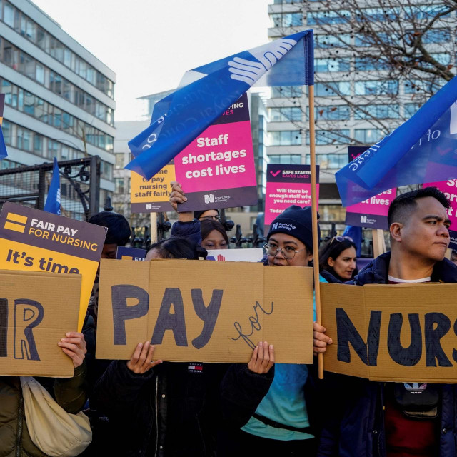Štrajk zdravstvenog osoblja u Londonu