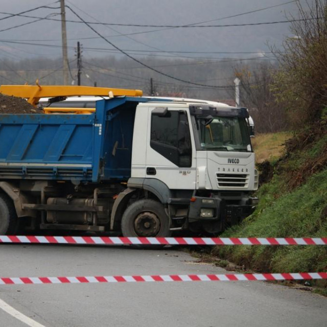 &lt;p&gt;Blokirana cesta na kosovsko-srpskoj granici&lt;/p&gt;