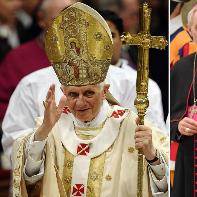 &lt;p&gt;Benedikt XVI; Georg Gänswein i papa Frane&lt;/p&gt;