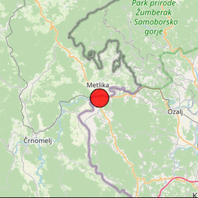 Potres u Karlovačkoj županiji