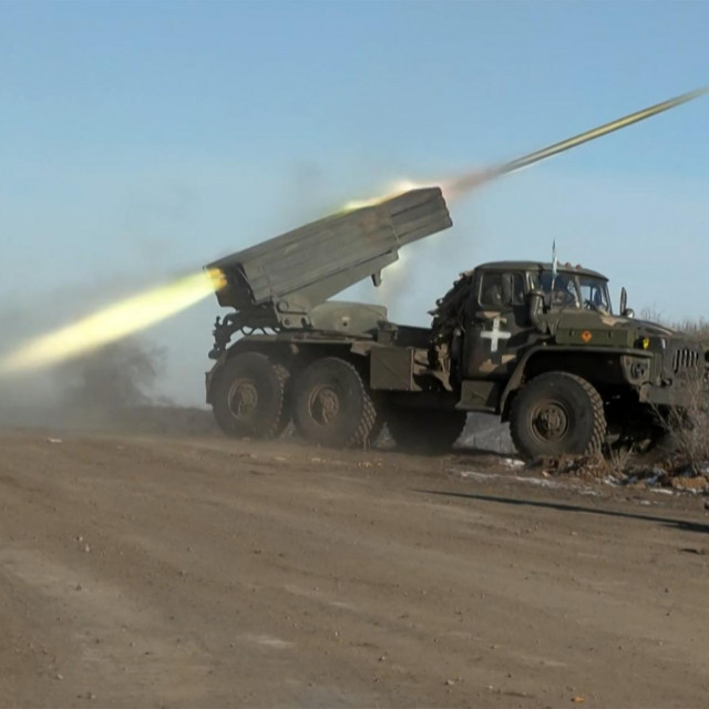 &lt;p&gt;Ukrajinski višecijevni raketni bacač BM-21‘Grad‘ u blizini Soledara&lt;/p&gt;