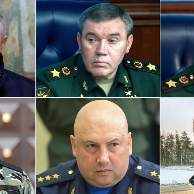 &lt;p&gt;Vladimir Putin, Valerij Gerasimov, Sergej Šojgu, Ramzan Kadirov, Sergej Surovikin i Jevgenij Prigožin&lt;/p&gt;