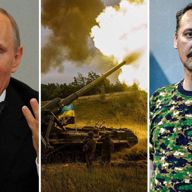 Vladimir Putin, ukrajinska vojska i Igor Girkin/Ilustracija