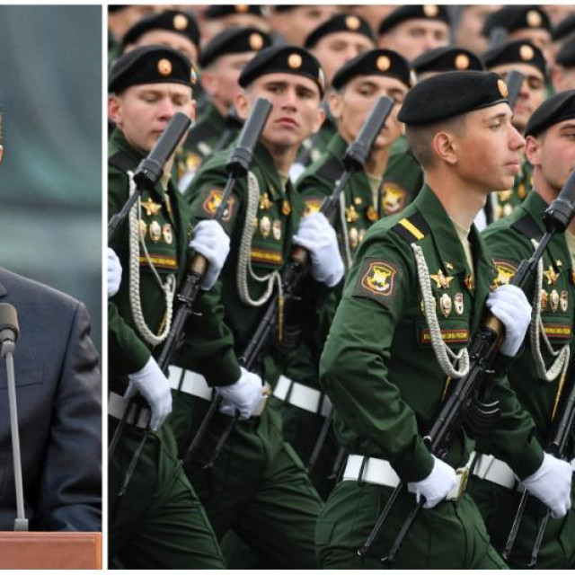 Vladimir Putin i ruski vojnici/Ilustracija