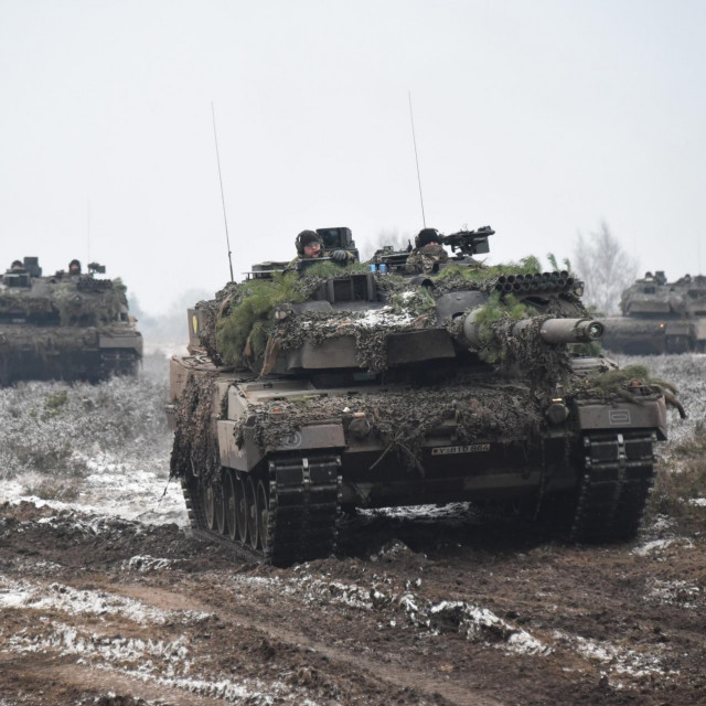 &lt;p&gt;Njemački tenkovi Leopard 2A6&lt;/p&gt;