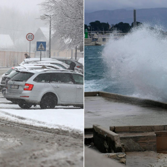 &lt;p&gt;Snijeg u Varaždinu i olujno jugo u Splitu&lt;/p&gt;