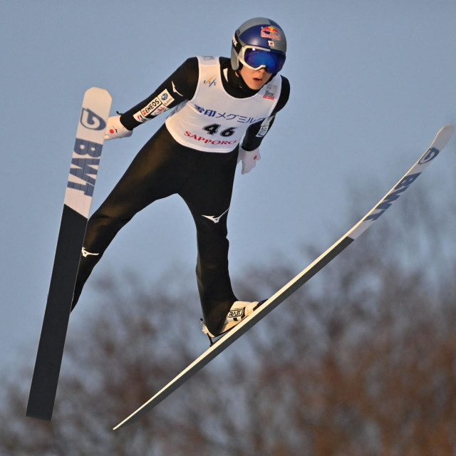 &lt;p&gt;Japan‘s Ryoyu Kobayashi jumps into the air during the FIS Ski Jumping World Cup event in Sapporo, Hokkaido prefecture on January 20, 2023. (Photo by Kazuhiro NOGI/AFP)&lt;/p&gt;