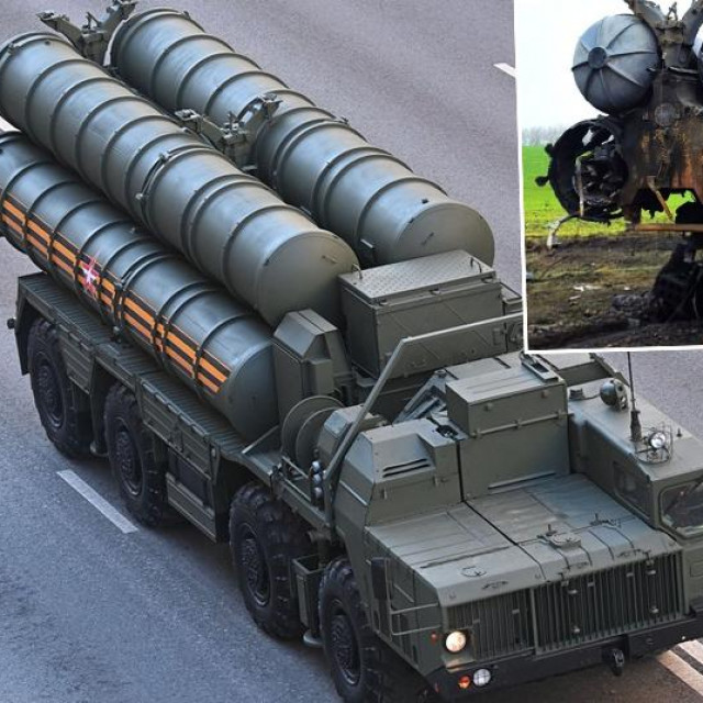 &lt;p&gt;Lanser raketnog sustava S-400 na paradi u Moskvi i lanser sustava koji je navodno uništen u Ukrajini&lt;/p&gt;