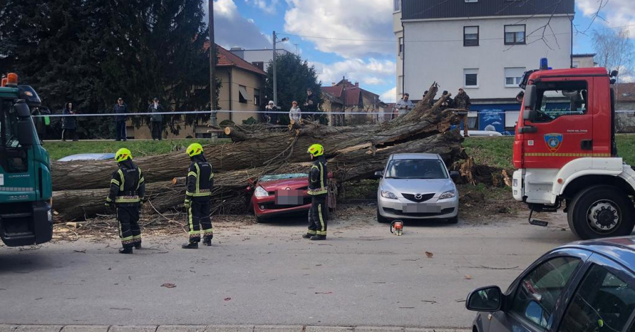 DHMZ se oglasio o olujnom vjetru koji je izazvao kaos u Zagrebu: ‘Došlo je do fenskog učinka‘