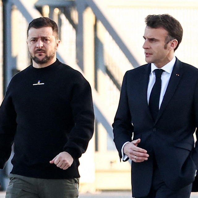 Emmanuel Macron i Volodimir Zelenski