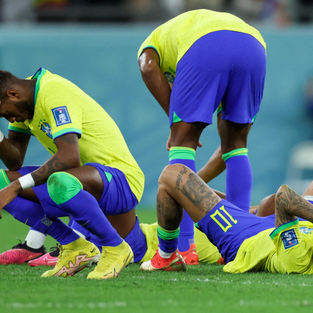 &lt;p&gt;Tuga brazilskih igrača nakon ispadanja od Hrvatske&lt;/p&gt;