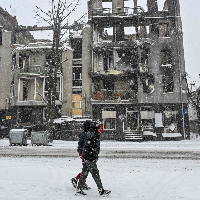 Prizor iz razorenog ukrajinskog grada Harkiva