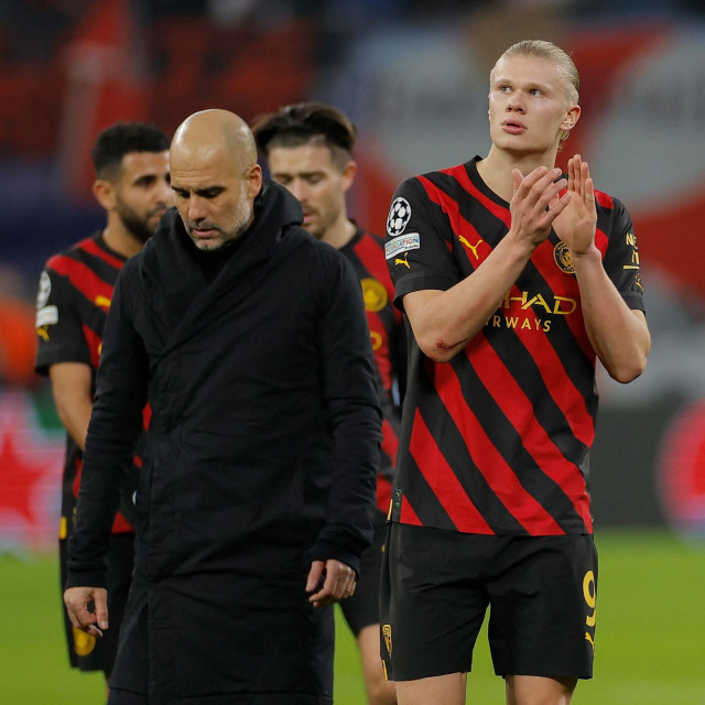 Pep Guardiola i Erling Haaland