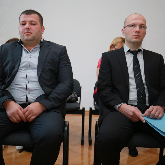 Damir Handanović i Davor Čizmok tijekom ponovljenog suđenja 2017. godine