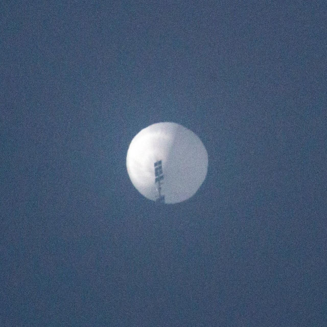 Balon snimljen 1. veljače 2023. iznad Montane u SAD-u