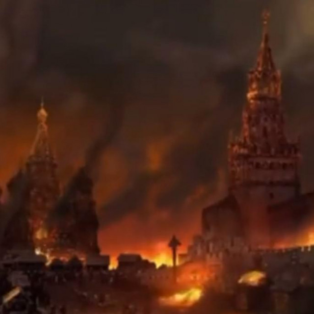&lt;p&gt;Ilustracija Kremlja u plamenu&lt;/p&gt;