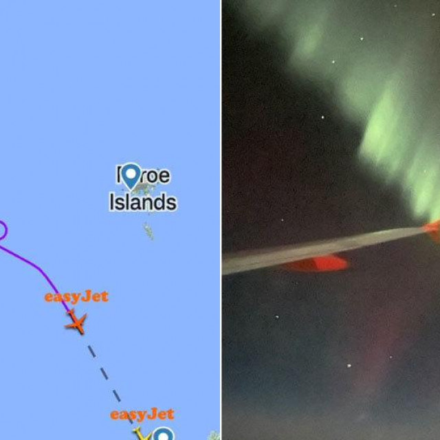 &lt;p&gt;Polarna svjetlost na letu Reykjavik - Manchester&lt;/p&gt;