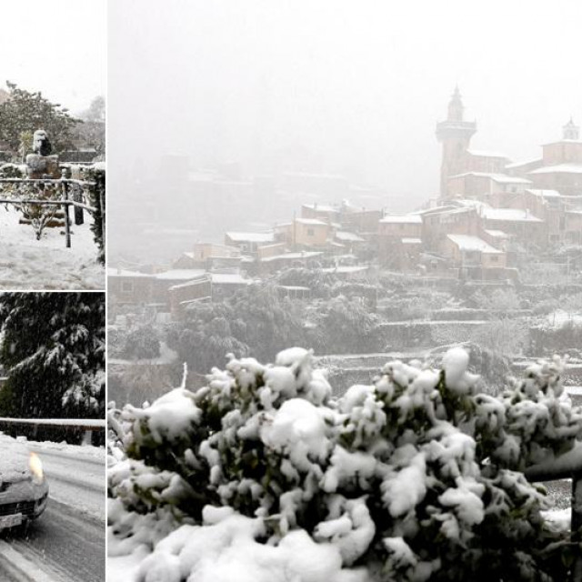 Mallorca prekrivena snijegom