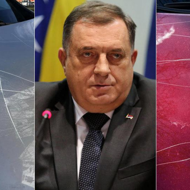 &lt;p&gt;Oštećeni automobili dvojice novinara; Milorad Dodik&lt;/p&gt;