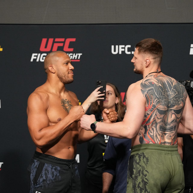 &lt;p&gt;LAS VEGAS, NV - JUNE 25: Ciryl Gane (left) and Alexander Volkov (right) face-off following the official weigh-in for UFC Vegas 30 on June 25, 2021, at UFC Apex in Las Vegas, NV.,Image: 617951190, License: Rights-managed, Restrictions: FOR EDITORIAL USE ONLY. Icon Sportswire (A Division of XML Team Solutions) reserves the right to pursue unauthorized users of this image. If you violate our intellectual property you may be liable for: actual damages, loss of income, and profits you derive from the use of this image, and, where appropriate, the costs of collection and/or statutory damages up to $150,000 (USD)., Model Release: no, Credit line: Louis Grasse/PxImages/Icon Sportswire/Newscom/Profimedia&lt;/p&gt;