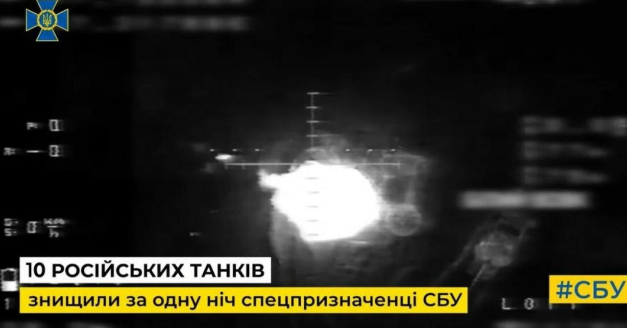 Ukrajinci objavili snimku: ‘Pogledajte kako smo uništili čak deset ruskih tenkova u samo jednoj noći‘
