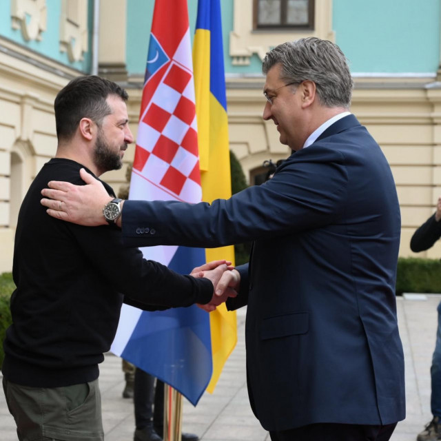 Volodimir Zelenski i Andrej Plenković