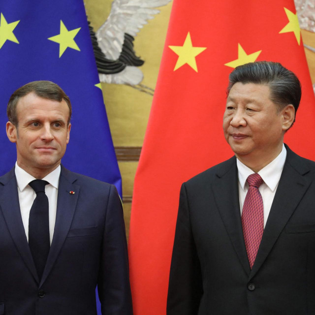 Emmanuel Macron i Xi Jinping