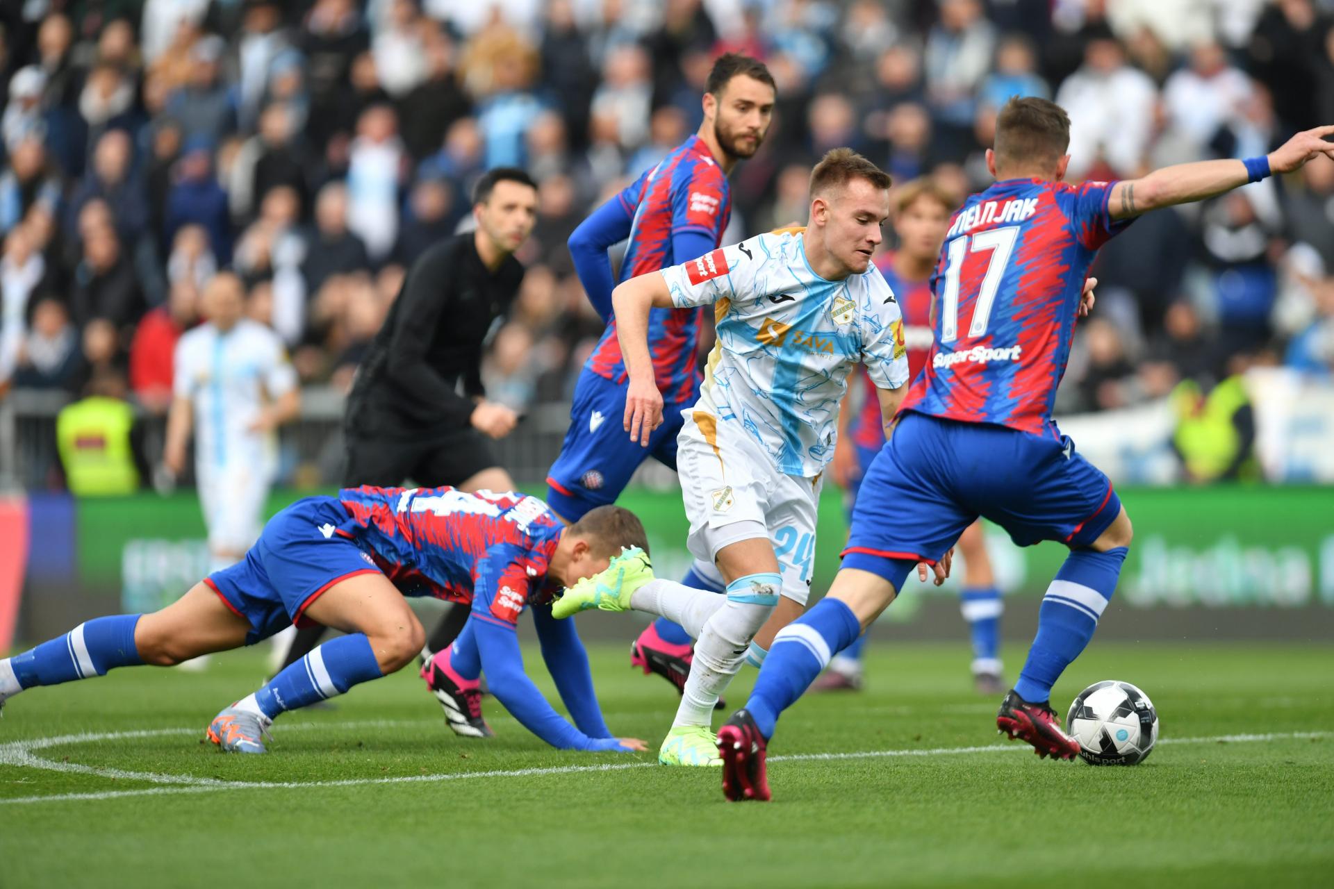 20, HNK Rijeka - HNK Hajduk Split 3:1 Stadion Rujevica 1.HN…