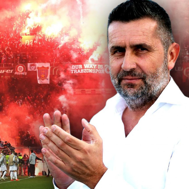 Nenad Bjelica i navijači Trabzonspora