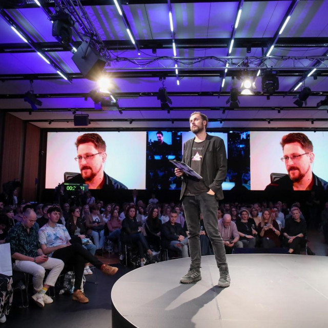 20.04.2023., Rovinj - 9. Dani komunikacija 2023. u Rovinju.Livestream Restoring Trust — How To Solve The Next Generation of Privacy & Security Dilemmas Edward Snowden.