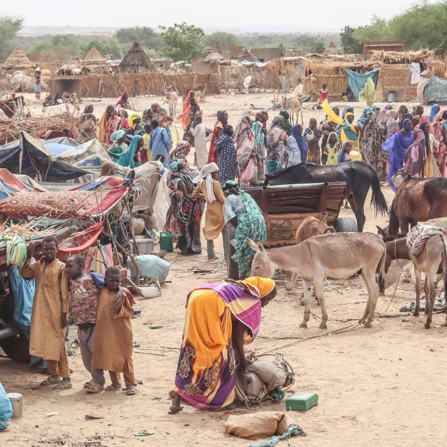 &lt;p&gt;Sudanese refugees from the Tandelti area who crossed into Chad, in Koufroun, near Echbara, are seen on April 30, 2023. (Photo by Gueipeur Denis SASSOU/AFP)&lt;/p&gt;