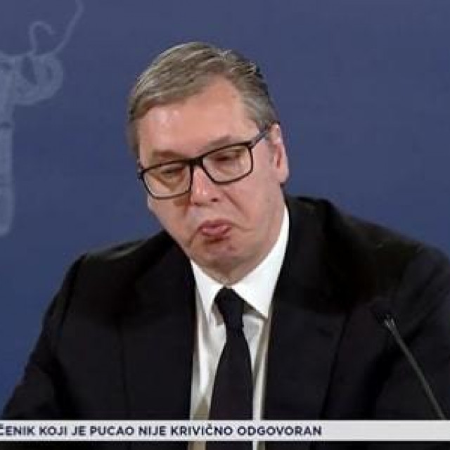 Aleksandar Vučić tijekom press konferencije