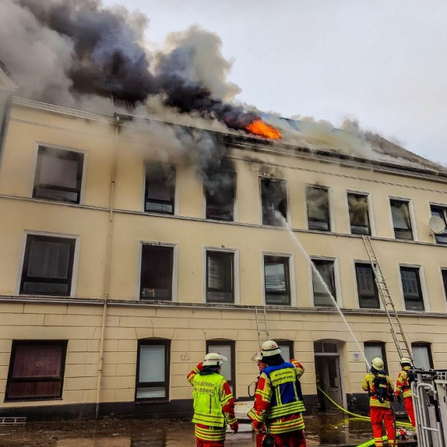 Požar zgrade u Flensburgu