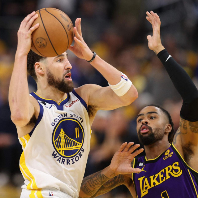 &lt;p&gt;Klay Thompson (Warriors) i D‘Angelo Russell (Lakers)&lt;/p&gt;