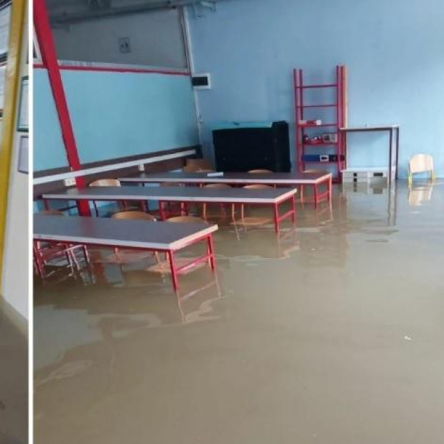 &lt;p&gt;Poplavljena škola u Obrovcu&lt;/p&gt;