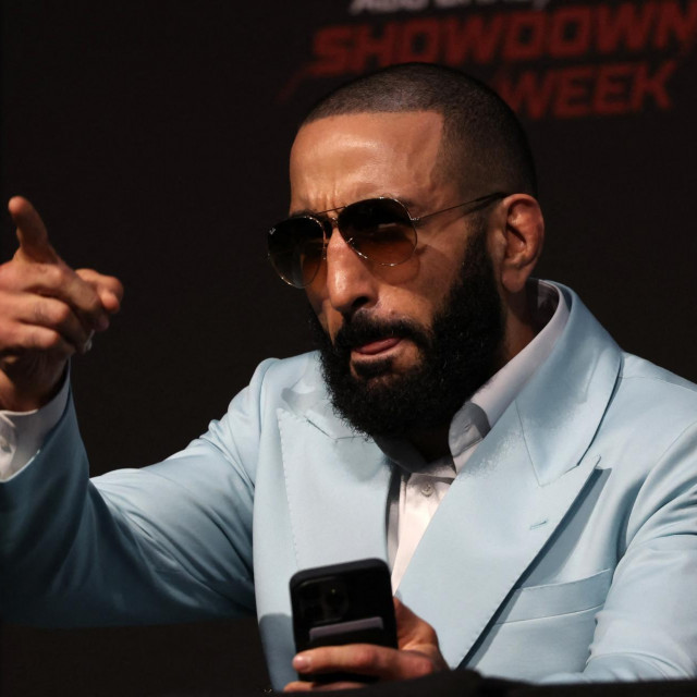 &lt;p&gt;Belal Muhammad speaks during a presser ahead of the Ultimate Fighting Championship (UFC) event at the Etihad Arena in Abu Dhabi on October 20, 2022.,Image: 732078233, License: Rights-managed, Restrictions:, Model Release: no, Credit line: Giuseppe CACACE/AFP/Profimedia&lt;/p&gt;