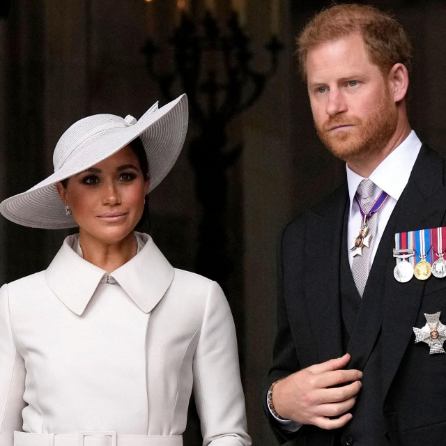 &lt;p&gt;(FILES) Britain‘s Prince Harry, Duke of Sussex, and Britain‘s Meghan, Duchess of Sussex, leave at the end of the National Service of Thanksgiving for The Queen‘s reign at Saint Paul‘s Cathedral in London on June 3, 2022 as part of Queen Elizabeth II‘s platinum jubilee celebrations. Prince Harry and wife Meghan Markle were involved in a ”near catastrophic car chase” involving paparazzi in New York late on May 16, 2023, a spokesperson for the couple said May 17. ”This relentless pursuit, lasting over two hours, resulted in multiple near collisions involving other drivers on the road, pedestrians and two NYPD officers,” the spokesperson added. (Photo by Matt Dunham/POOL/AFP)&lt;/p&gt;