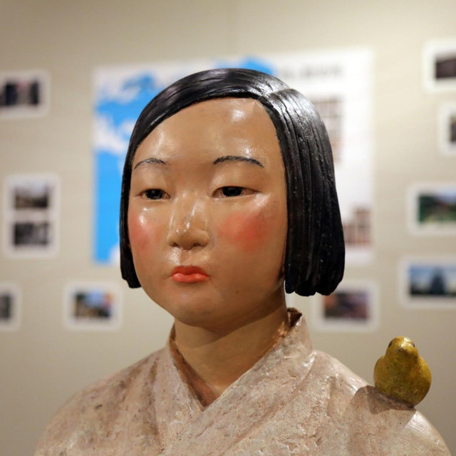 &lt;p&gt;Skulptura žene za utjehu na izložbi u Japanu&lt;/p&gt;

&lt;p&gt; &lt;/p&gt;