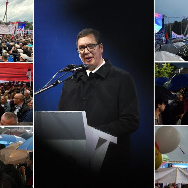 &lt;p&gt;Aleksandar Vučić i prizori s mitinga u Beogradu 26. svibnja&lt;/p&gt;