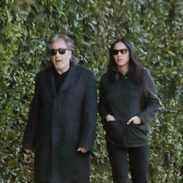 &lt;p&gt;04/10/2023 EXCLUSIVE: Al Pacino and girlfriend Noor Alfallah are spotted out on a romantic stroll in Beverly Hills. The 82 year old actor and his 29 year old partner stepped out in matching all black outfits.,Image: 768665544, License: Rights-managed, Restrictions: Exclusive NO usage without agreed price and terms. Please contact The Image Direct at sales@theimagedirect.com, Model Release: no, Pictured: Al Pacino, Noor Alfallah, Credit line: TheImageDirect.com/The Image Direct/Profimedia&lt;/p&gt;