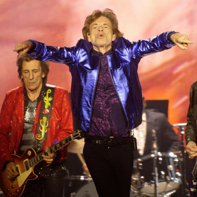&lt;p&gt;Ron Wood, Mick Jagger i Keith Richards&lt;/p&gt;