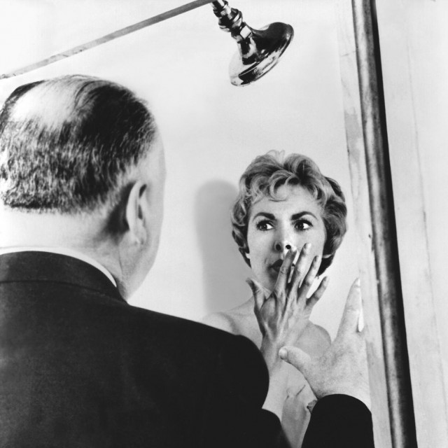 Alfred Hitchcock i Janet Leigh
 