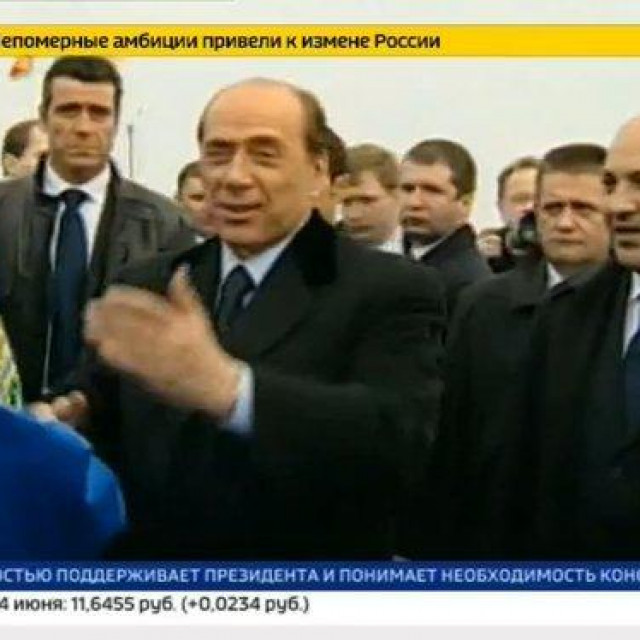 Screenshot današnjeg programa ruske državne televizije