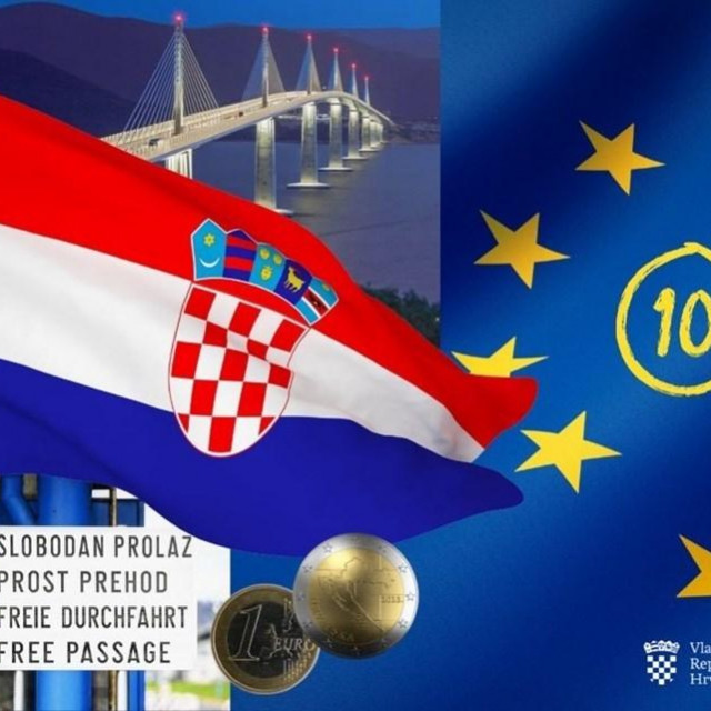 &lt;p&gt;vizual kojim je Vlada obilježila 10 godina Hrvatske u EU&lt;/p&gt;