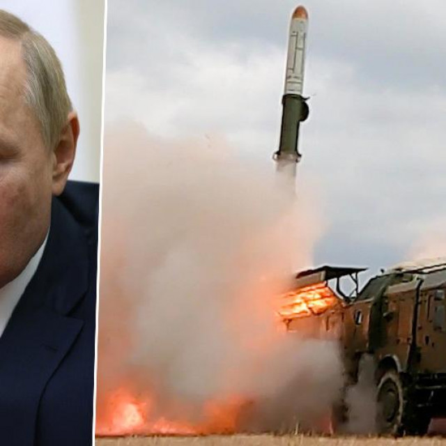 &lt;p&gt;Vladimir Putin i sustav Iskander koji može ispaliti balistički projektil kraćeg i srednjeg dometa s nuklearnom glavom&lt;/p&gt;