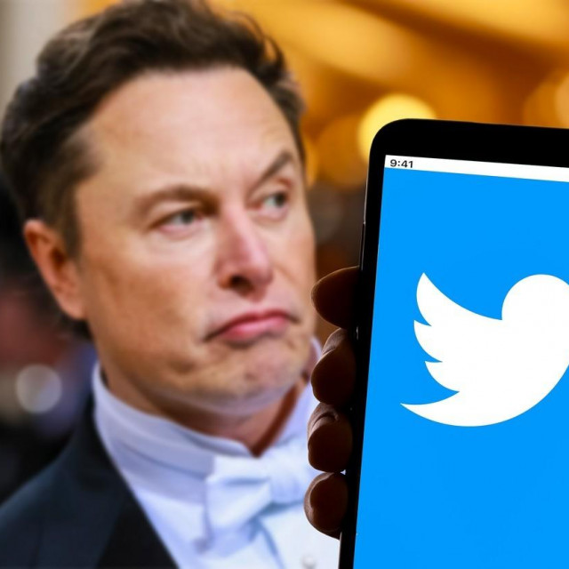 Elon Musk i Twitter logo