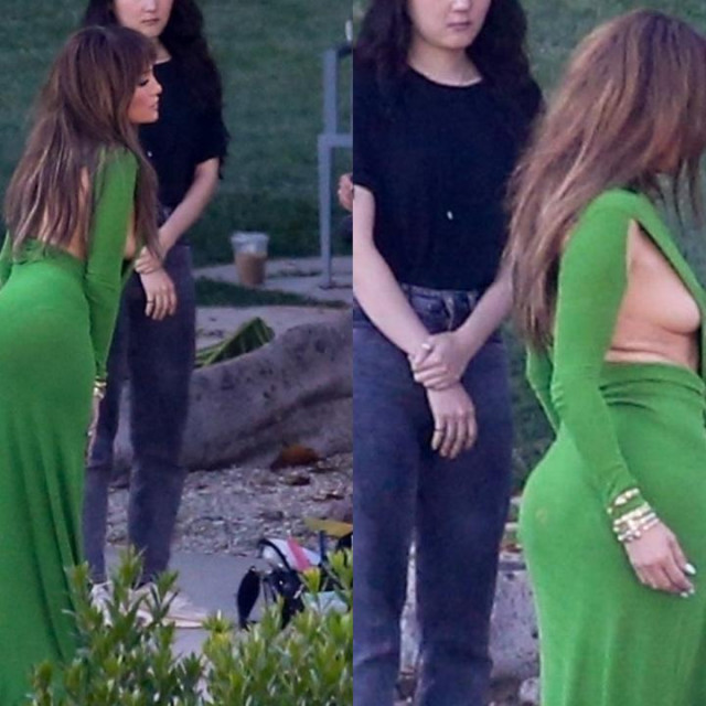 &lt;p&gt;Jennifer Lopez u zelenoj haljini na snimanju&lt;/p&gt;