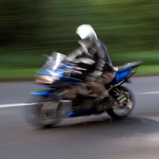 Motociklist, ilustracija